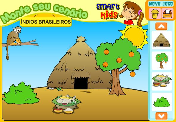 Jogo cenário índios brasileiros